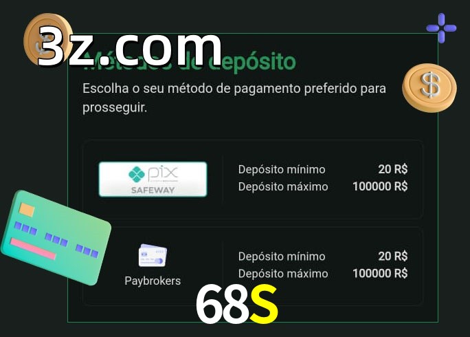 O cassino 68Sbet oferece uma grande variedade de métodos de pagamento